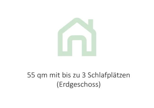 55 qm mit bis zu 3 Schlafplätzen
