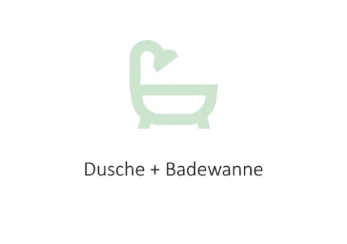 Dusche und Badewanne