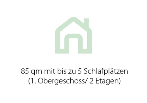 85 qm mit bis zu 5 Schlafplätzen